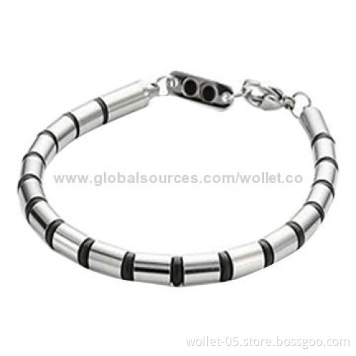 2014 Summer Best Fashion Style 316L Stainless Steel Bracelet with Bio-magnetic Healthy Elements
